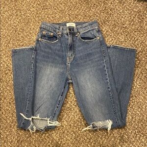 Pistola Ripped Straight-Leg Women’s Jeans in Medium Blue